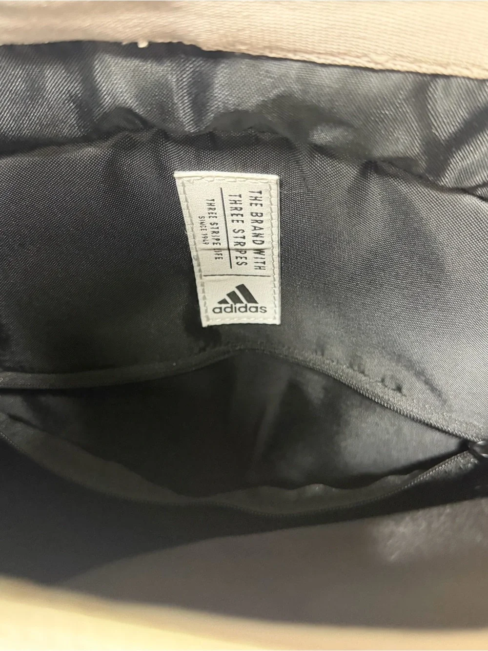adidas unisex Cream Leather-like Backpack
